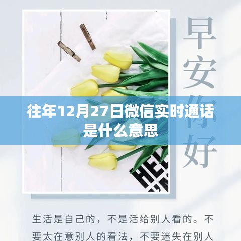 微信往年12月27日实时通话功能解析