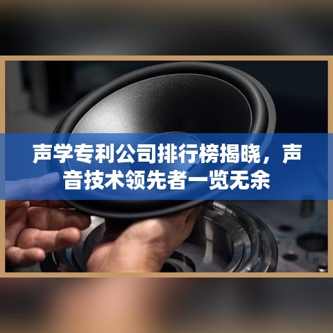 声学专利公司排行榜揭晓，声音技术领先者一览无余