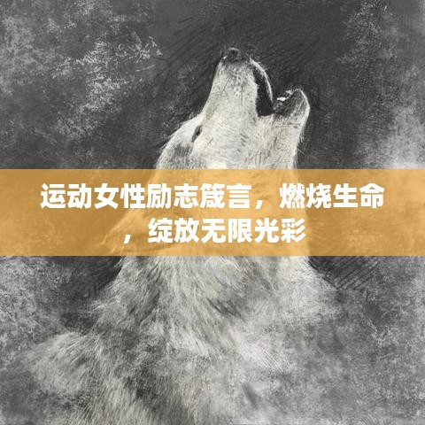 运动女性励志箴言，燃烧生命，绽放无限光彩