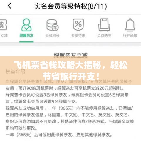 飞机票省钱攻略大揭秘，轻松节省旅行开支！