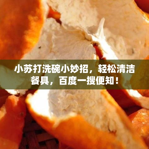 小苏打洗碗小妙招，轻松清洁餐具，百度一搜便知！