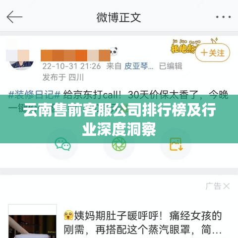 云南售前客服公司排行榜及行业深度洞察